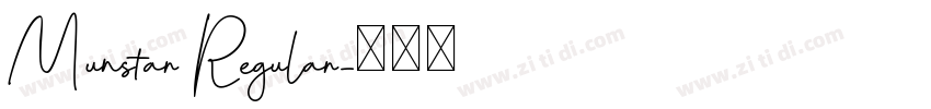 Munstar Regular字体转换